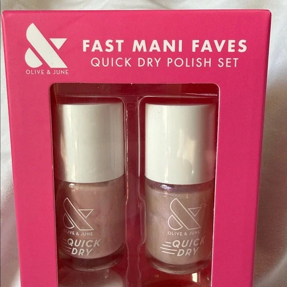 Olive & June Cute & Quick Fast Mani Faves Nail Polish Set. Bundle & Save! - Picture 2 of 4